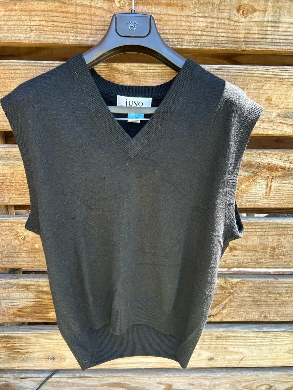 Vintage 1980s JUNO 100% Cashmere Sweater Vest - XL